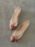 Chanel Mesh & Grosgrain Ballerina