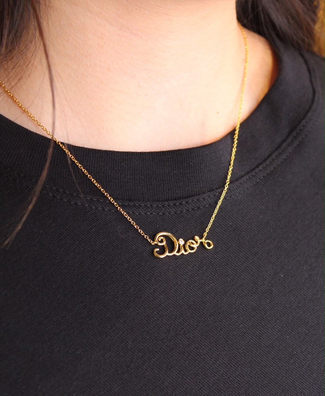Dior Gold Logo necklace