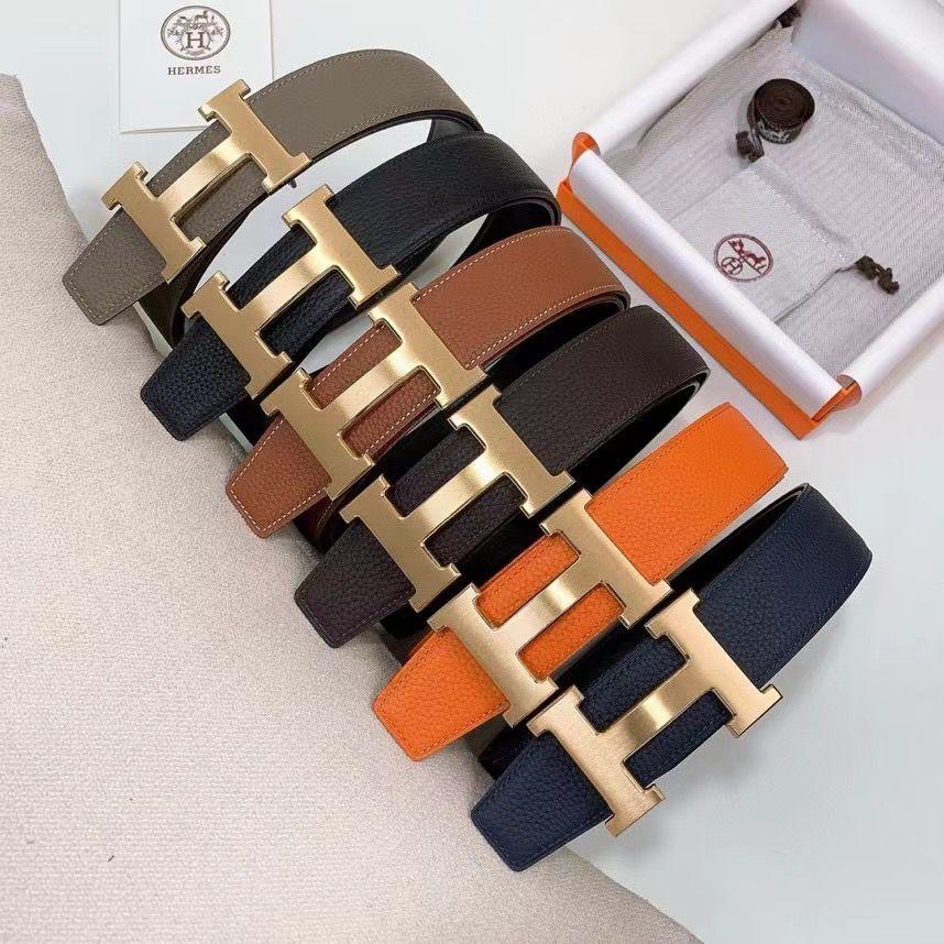 Hermès – Tube H belt buckle & Reversible leather strap 38 mm