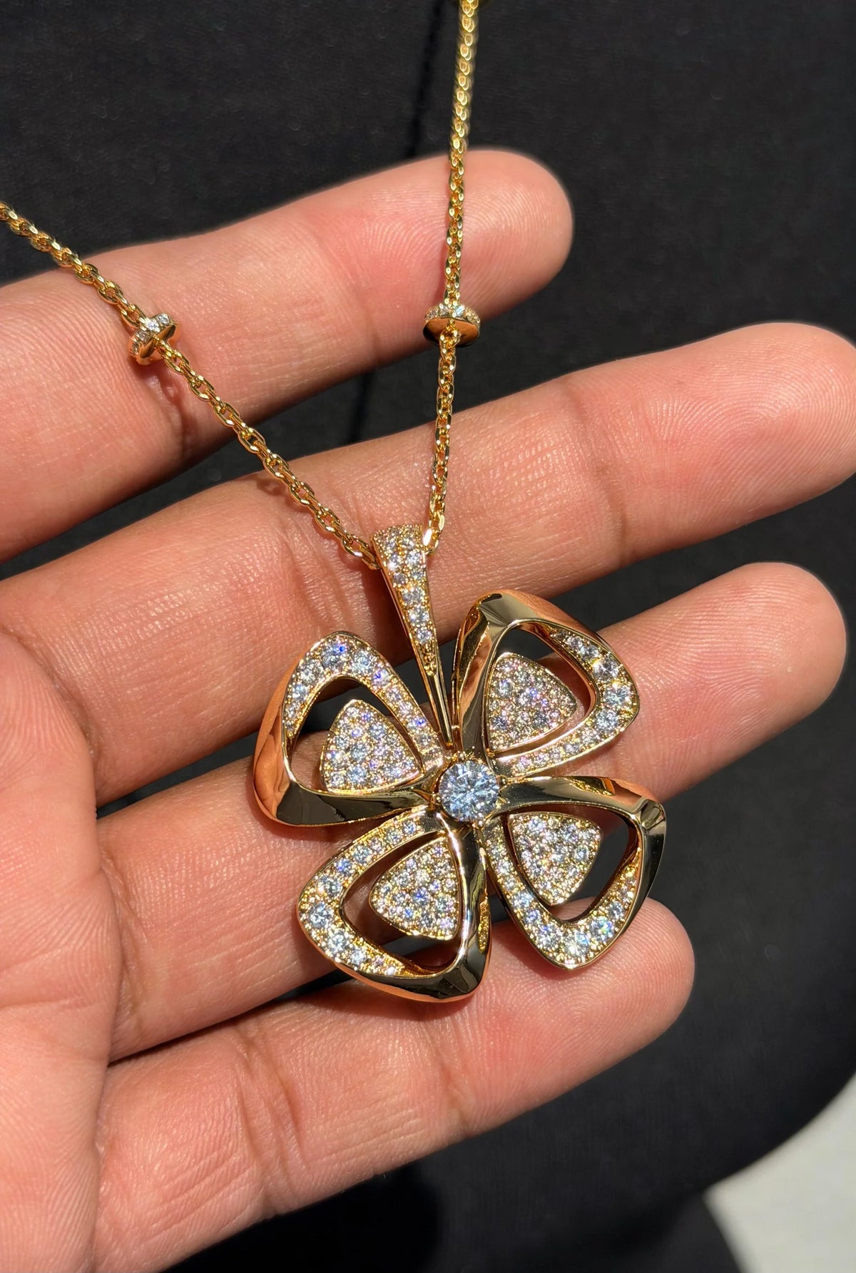 BVLGARI FIOREVER NECKLACE & EARRINGS