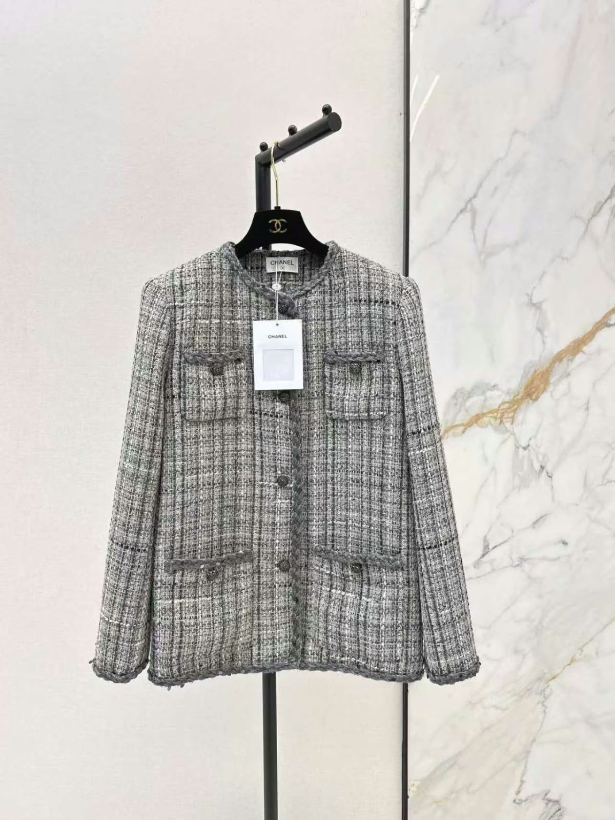 CHANEL Four-Pocket Tweed Jacket