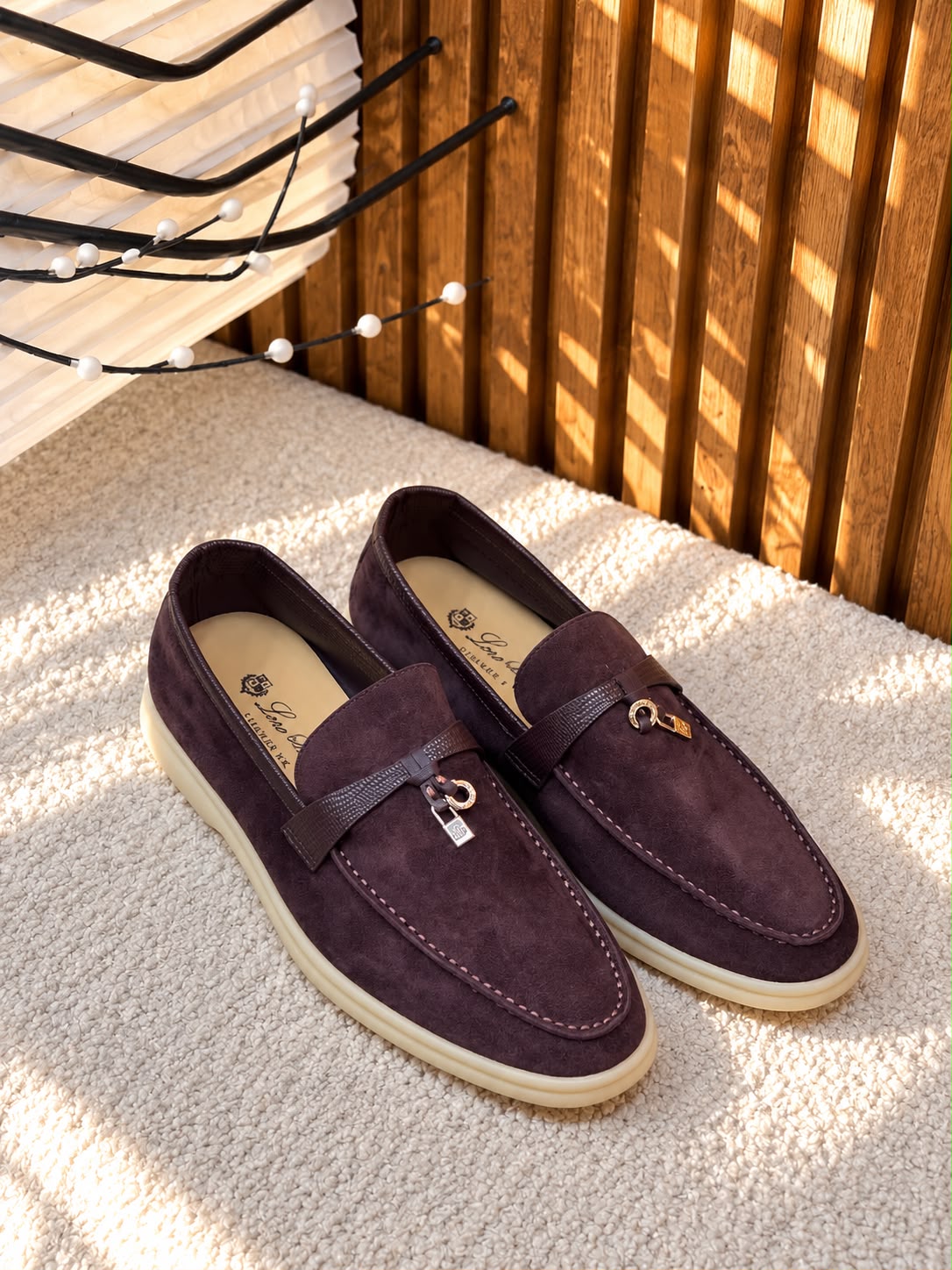 Loro Piana Alligator Skin Charms Walk Loafer – Suede