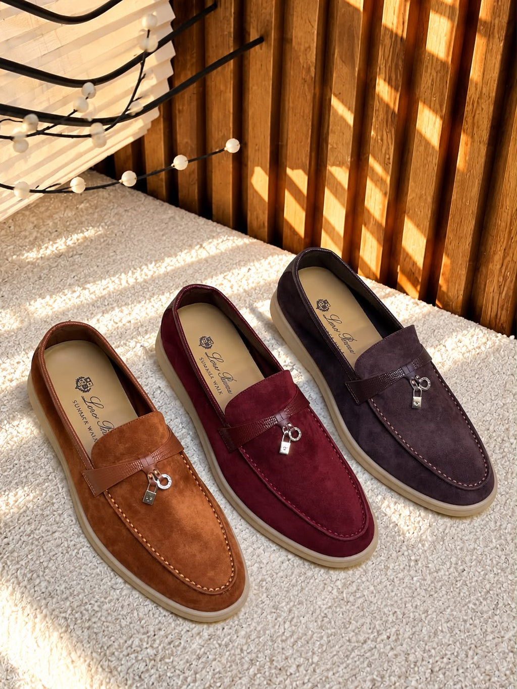 Loro Piana Alligator Skin Charms Walk Loafer – Suede