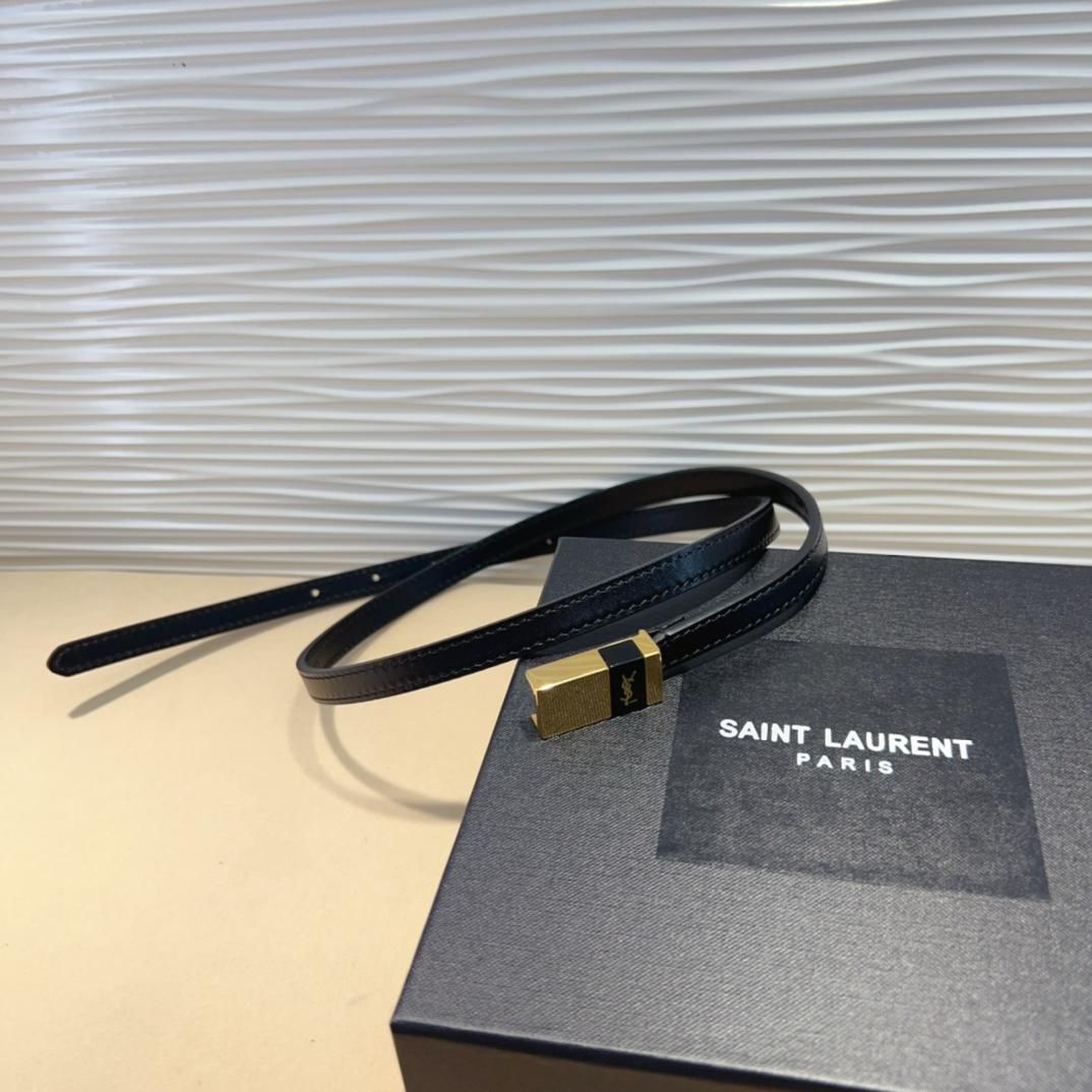Saint Laurent Cassandre Thin Belt