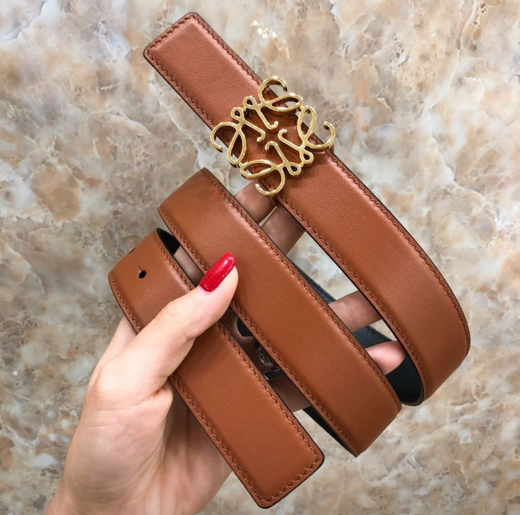 Loewe Anagram Leather Belt