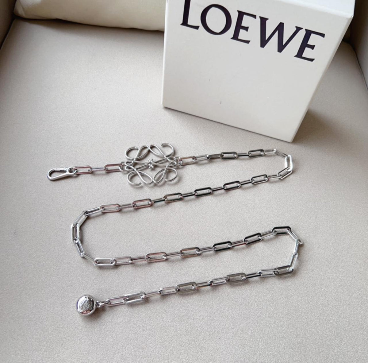 Loewe Anagram Chain Belt