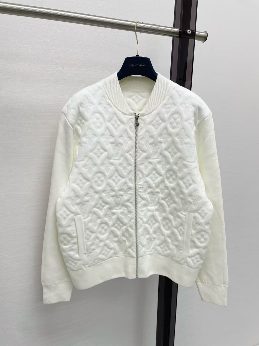 LOUIS VUITTON Monogram Zip-Up Jacket