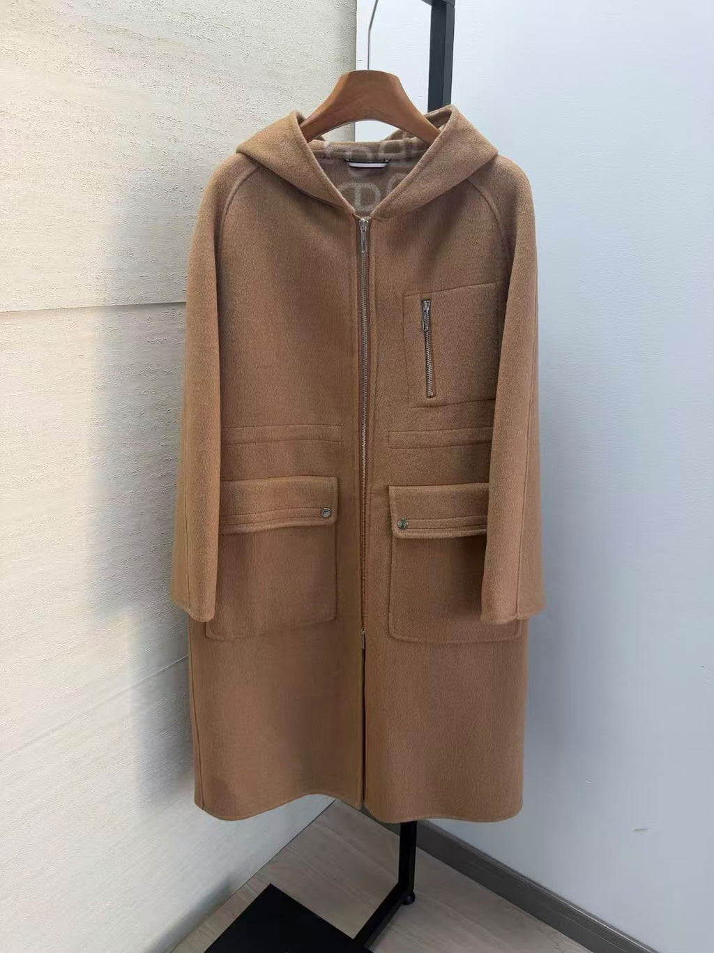 Hermès Reversible Hooded Cashmere Long
