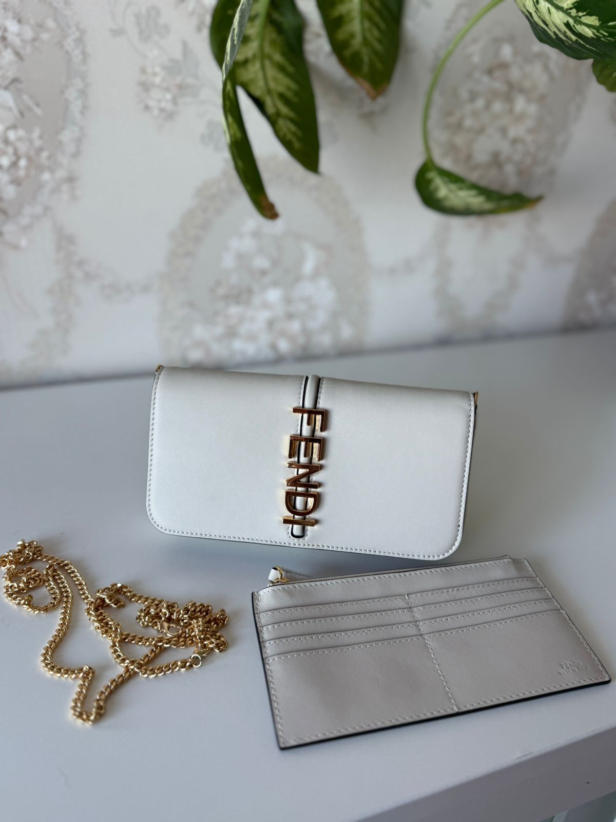 Fendi Vertical Logo Wallet on