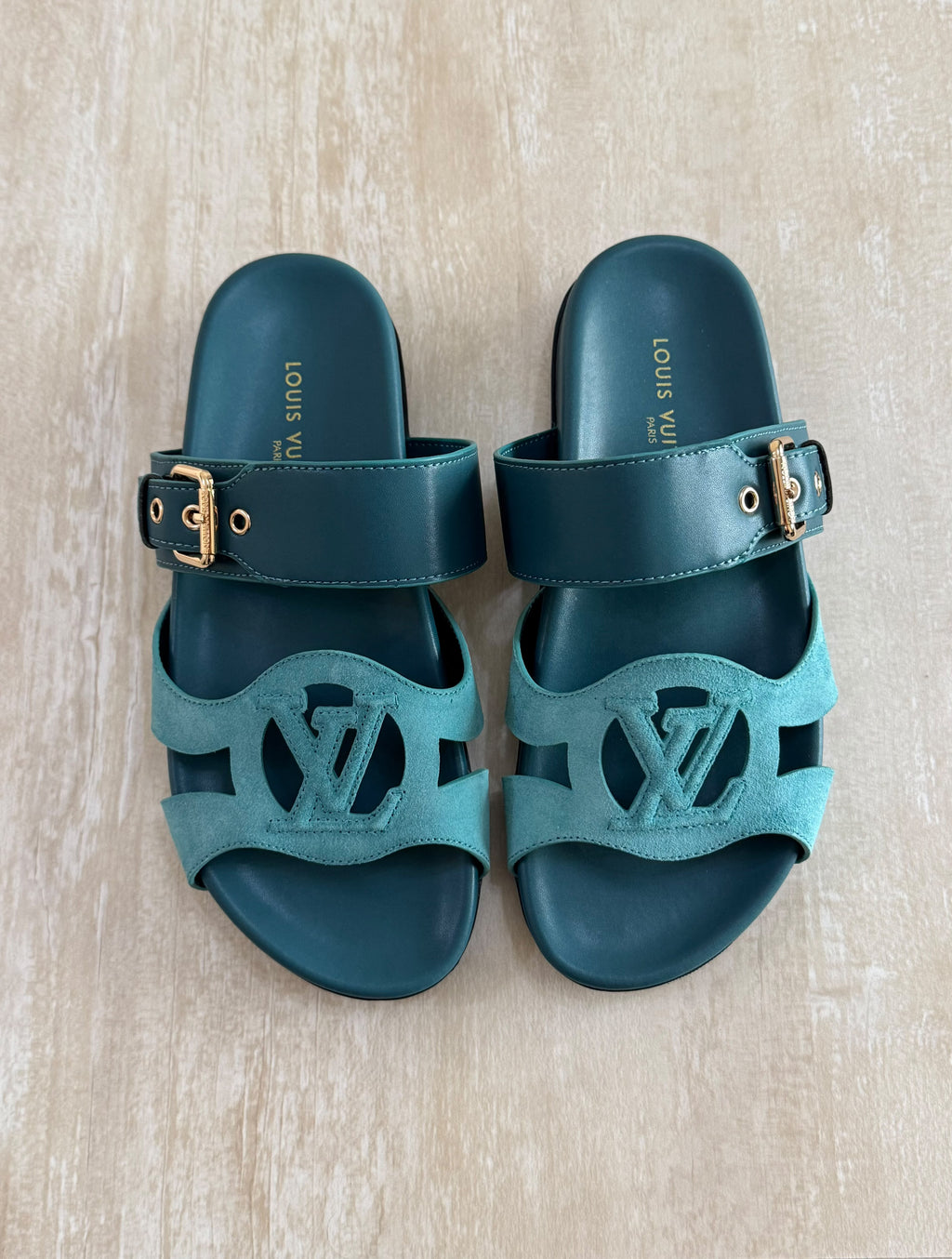 LOUIS VUITTON Buckle Slide Flats