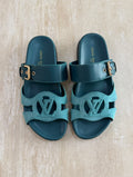 LOUIS VUITTON Buckle Slide Flats