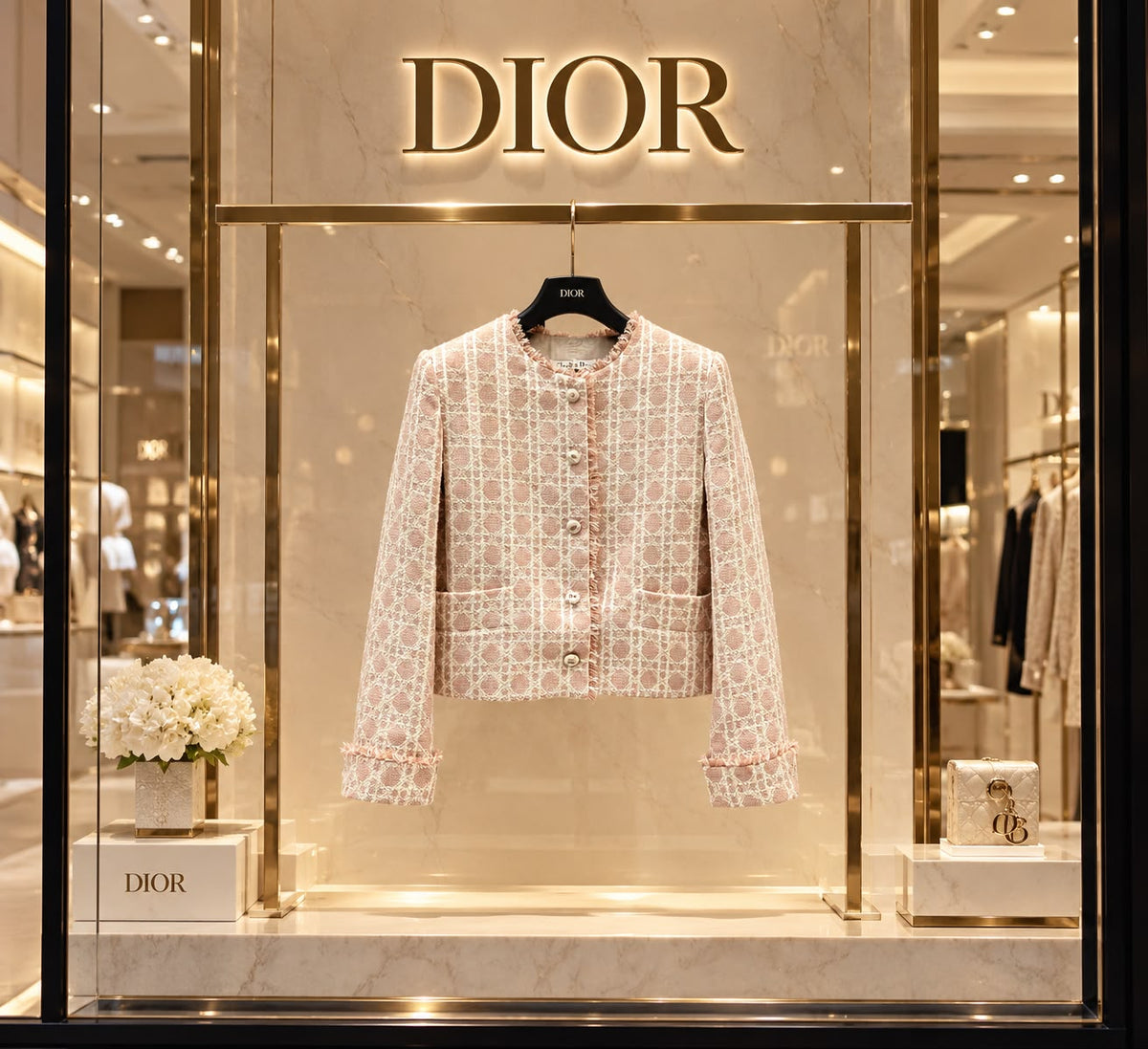 DIOR Patterned Cropped Jacket