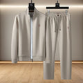 Embroidered Stand Collar Tracksuit