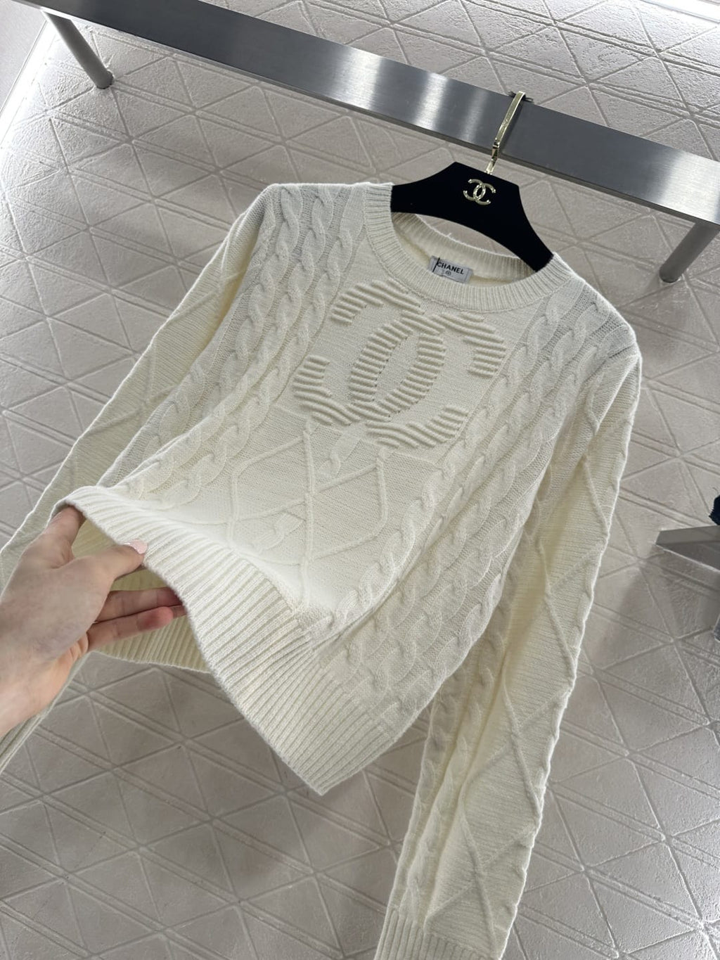 Chanel Cable Knit Sweater