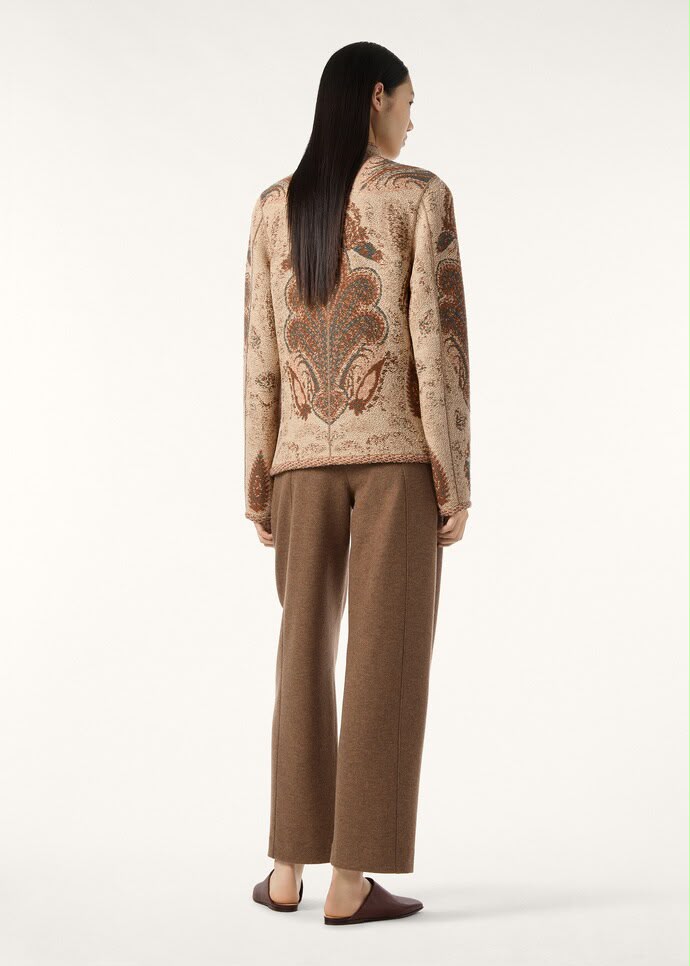 Loro Piana Paisley Jacquard Wool & Silk Jacket