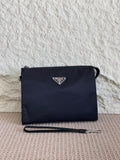 Prada compact logo Wrist Clutch