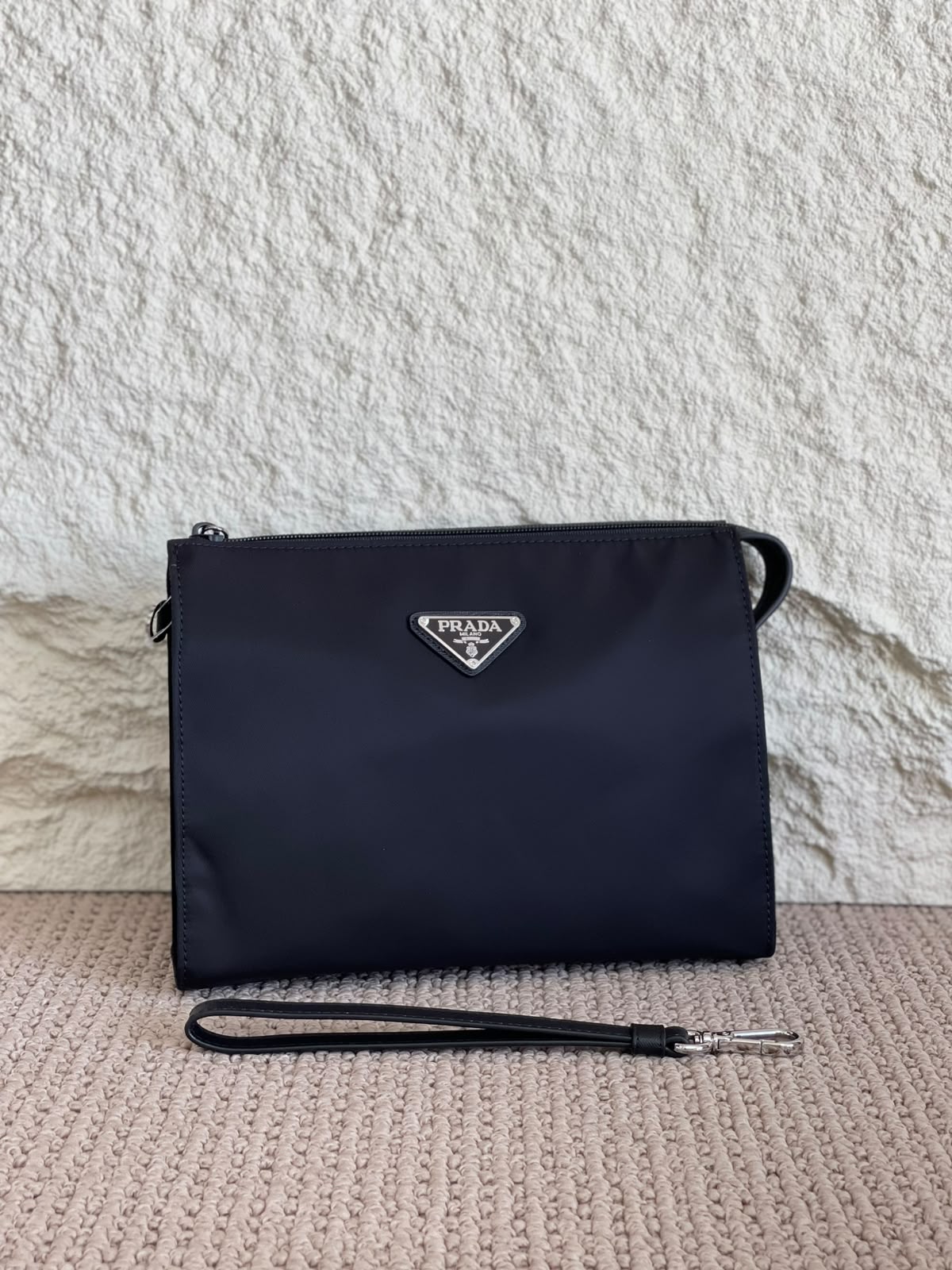 Prada compact logo Wrist Clutch