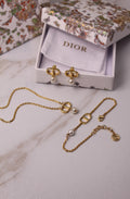 Dior Butterfly and Pearl Jewelry Set