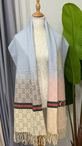 Gucci Gradient Web Stripe Scarf