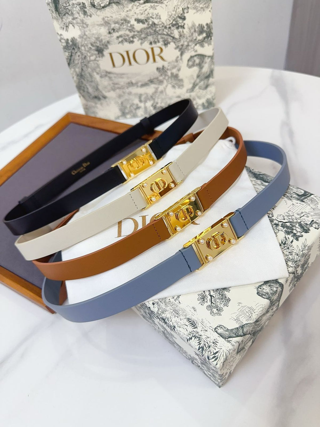 Dior D-Lock Pearl Belt