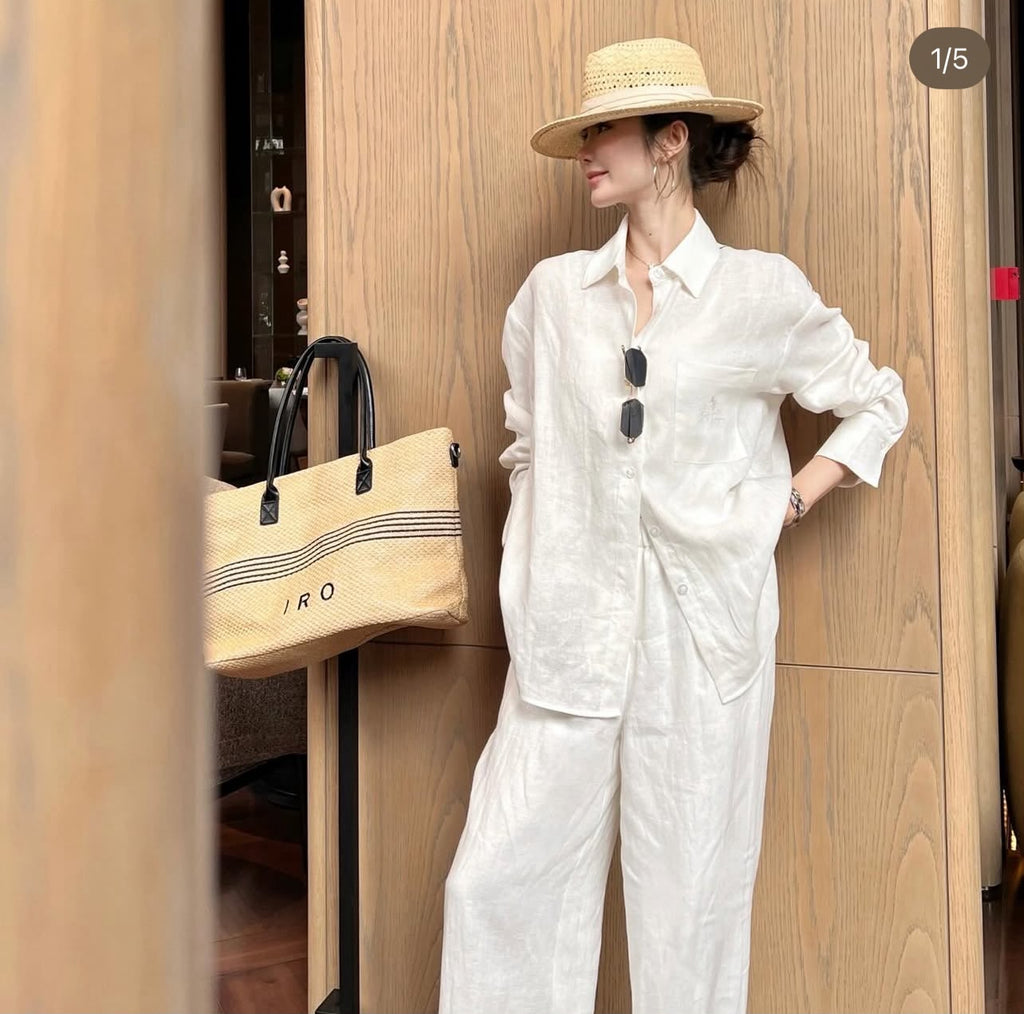 Loro Piana Linen Shirt and Trousers Set