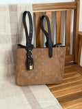 LV Tonal Monogram Padlock Tote Bag