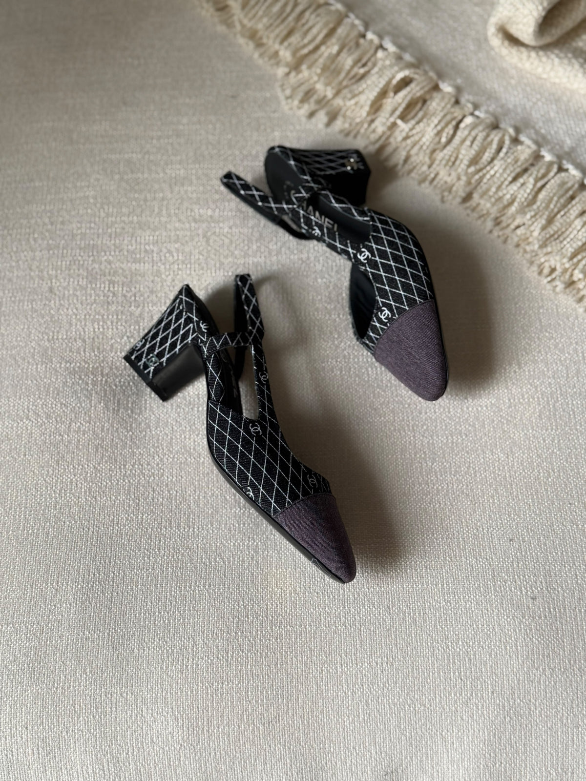 Chanel Tweed Slingback Pumps