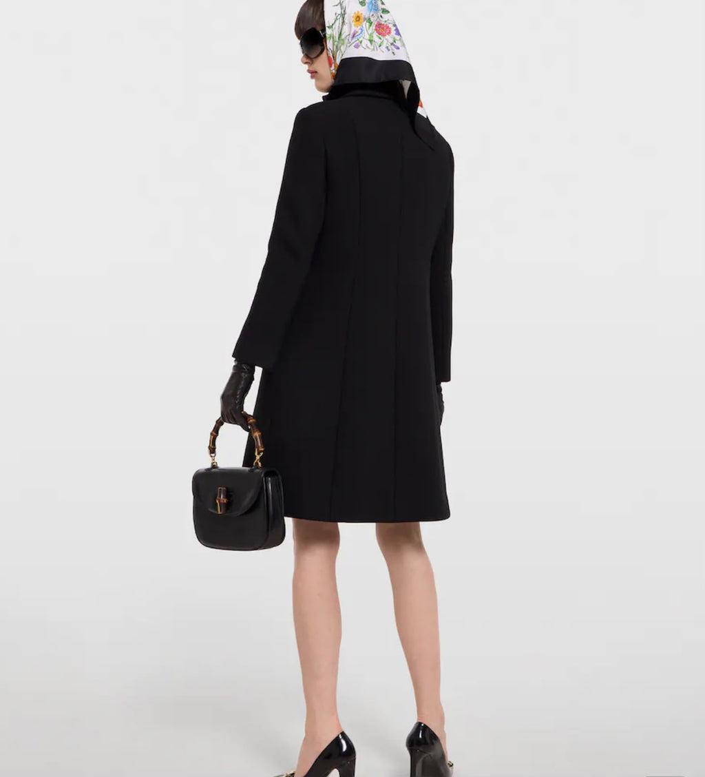 Gucci Wool Coat with Interlocking G Buttons