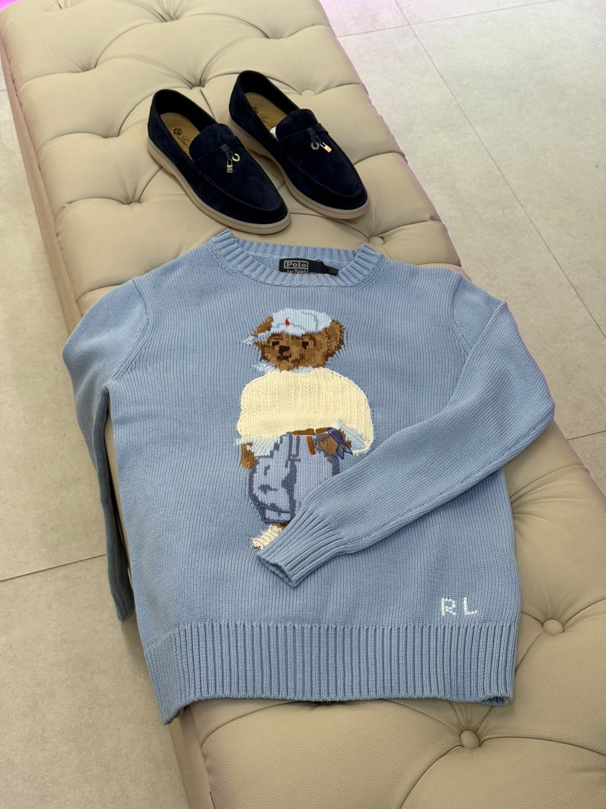 Polo Ralph Lauren — Polo Bear Cotton Crewneck Sweater