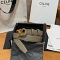 Celine Triomphe Leather Belt