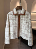 Hermès Brides de Gala Short Zipped Jacket — Blanc Nacre.