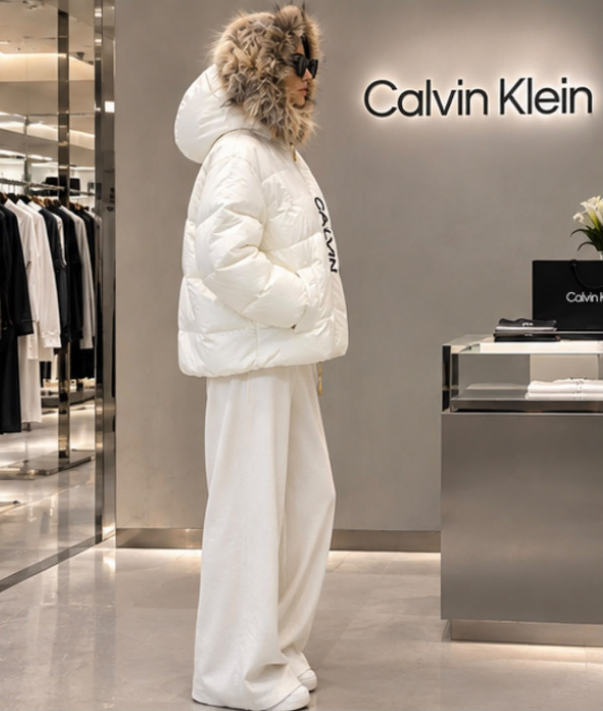CALVIN KLEIN Hooded Puffer Jacket