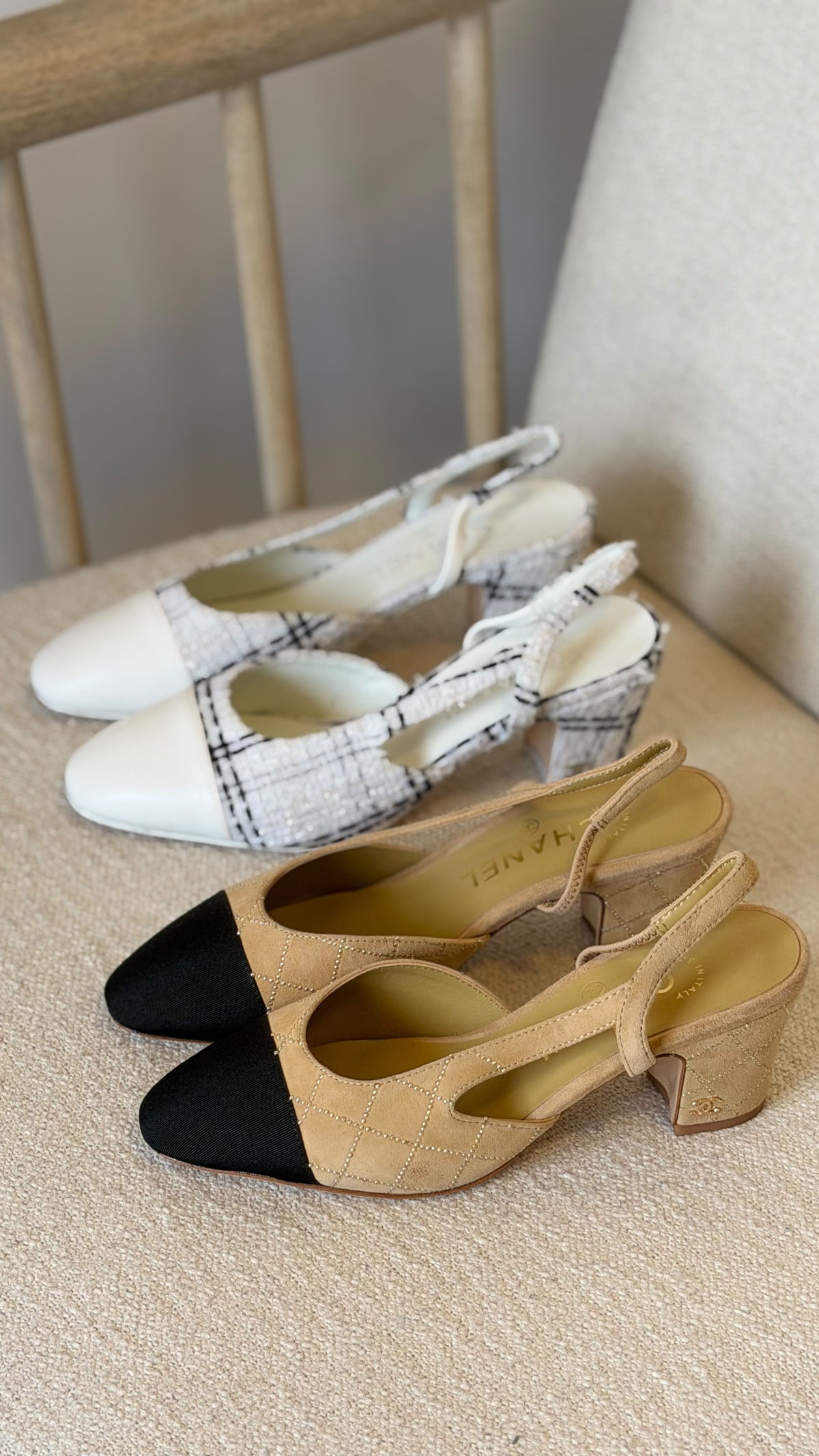 Chanel Slingback Heels