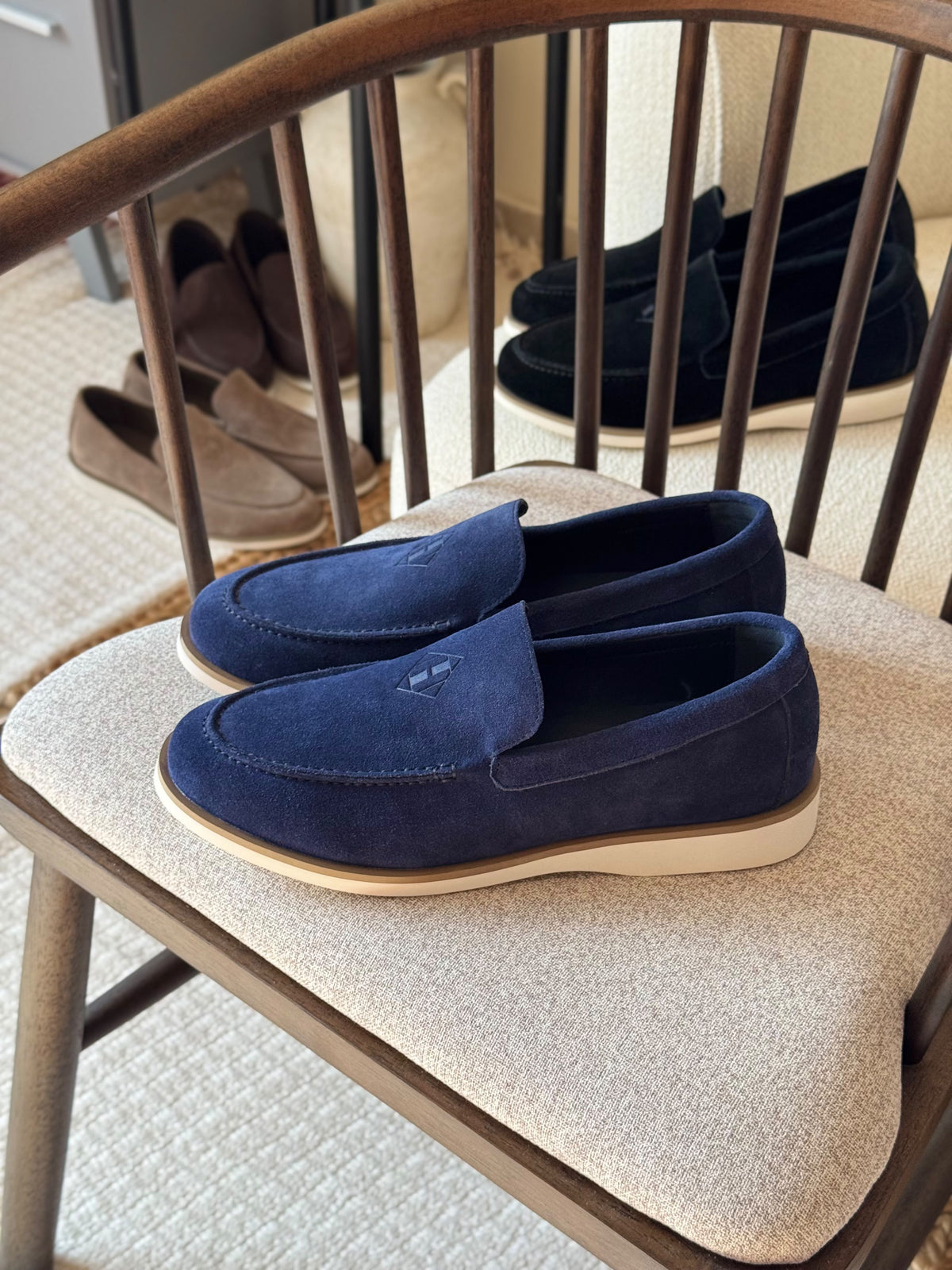 Hermès Men's Suede Loafers