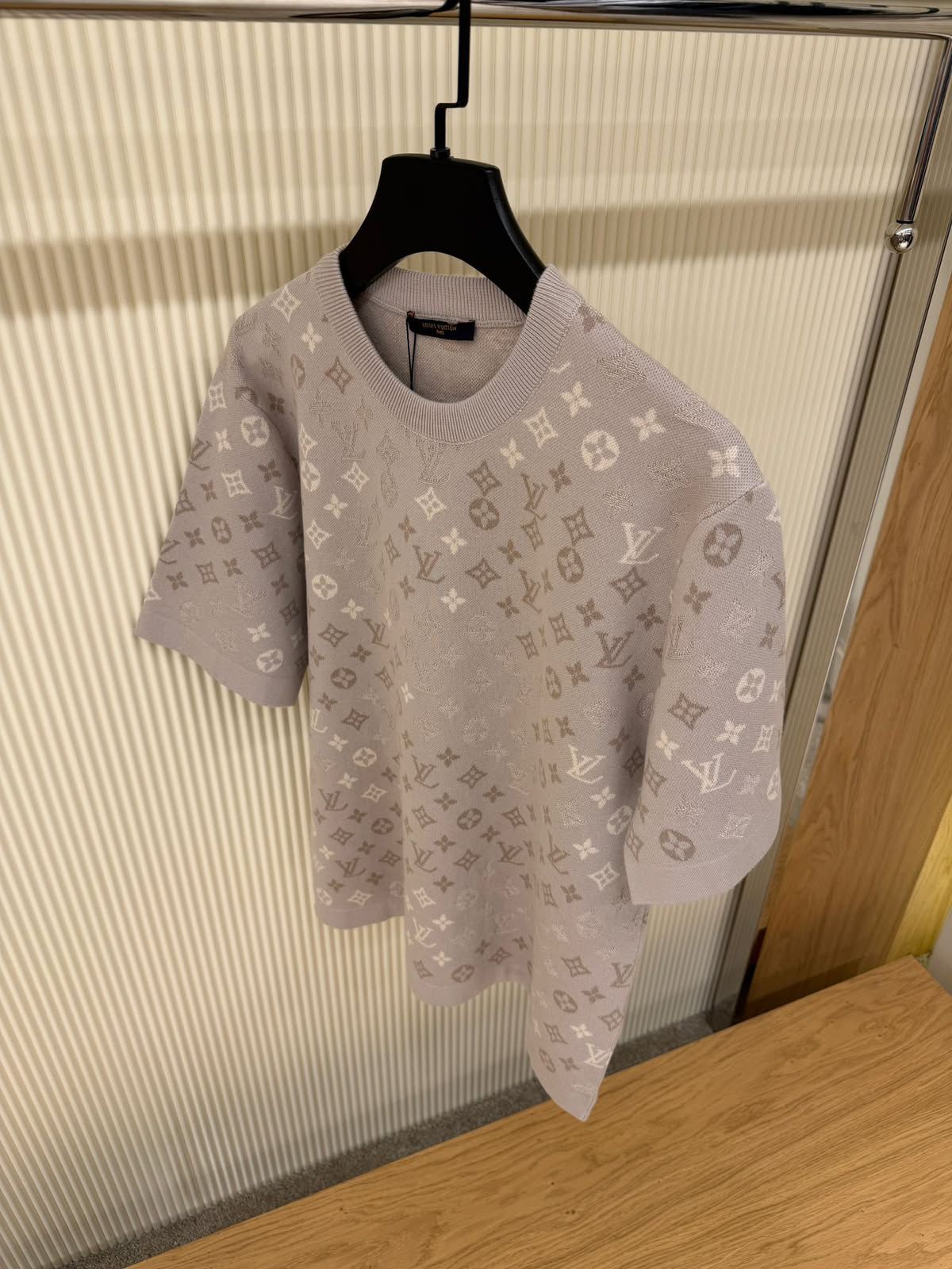 Lv Monogram Short-Sleeved Crewneck