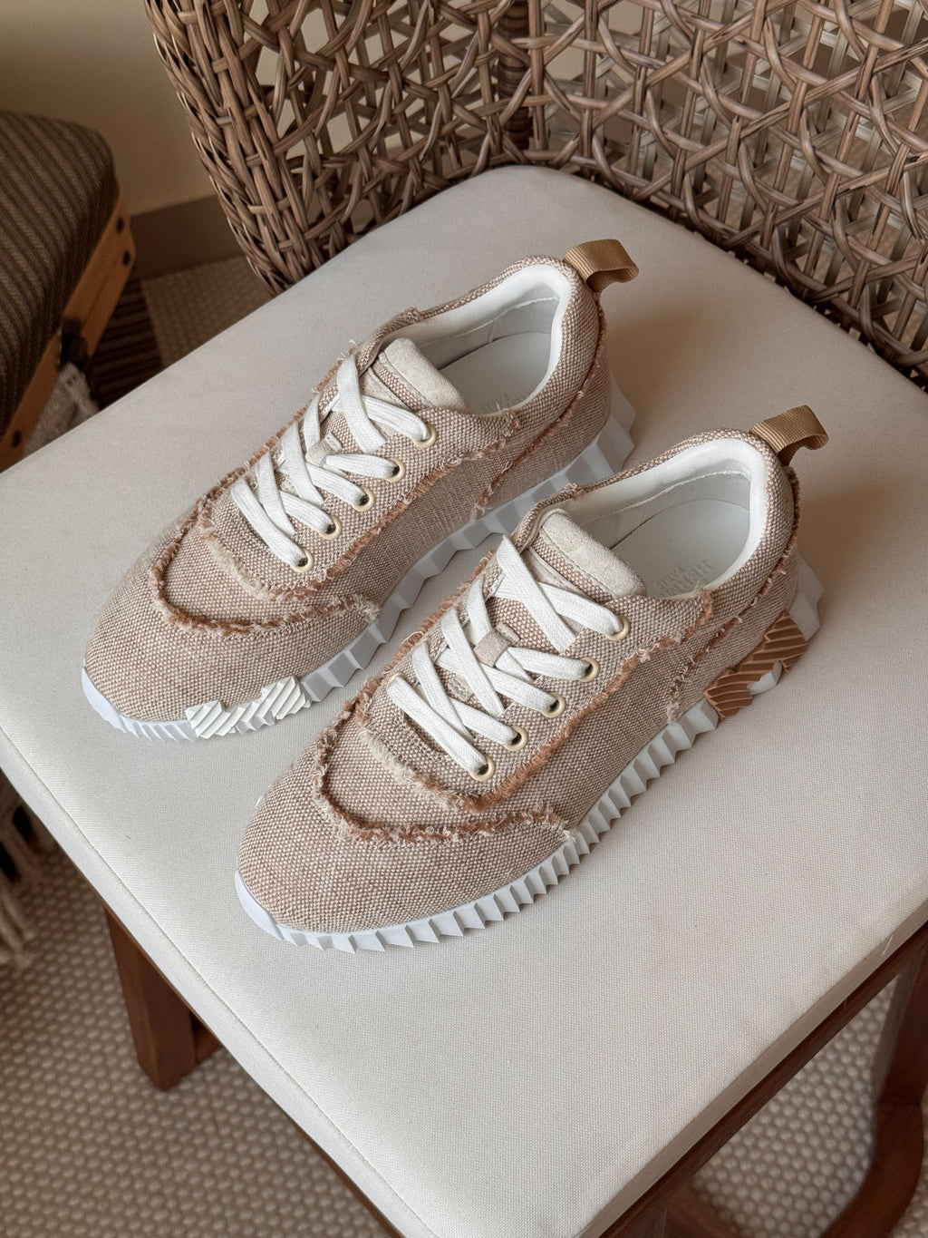 Hermès Bouncing Sneaker in Mesh and Suede Leather