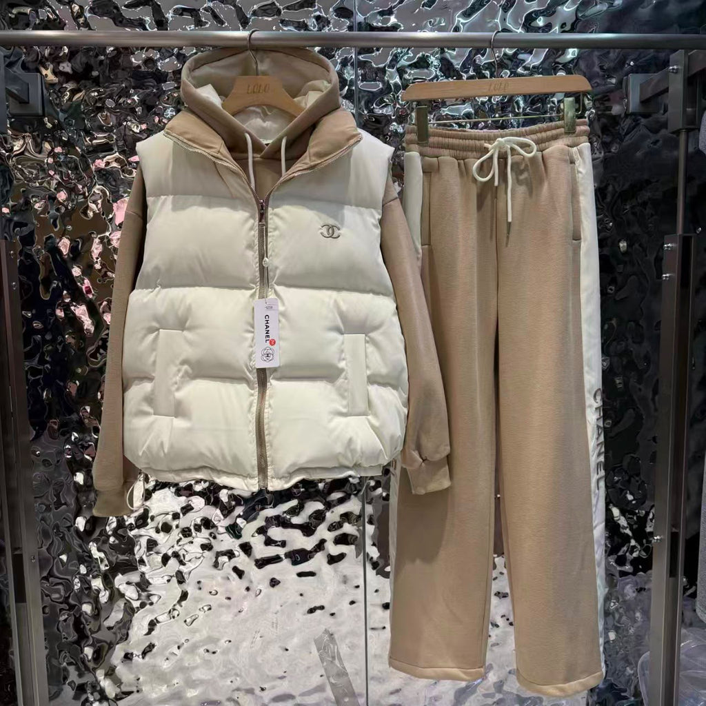 CHANEL Three-Piece Set with Reversible Vest