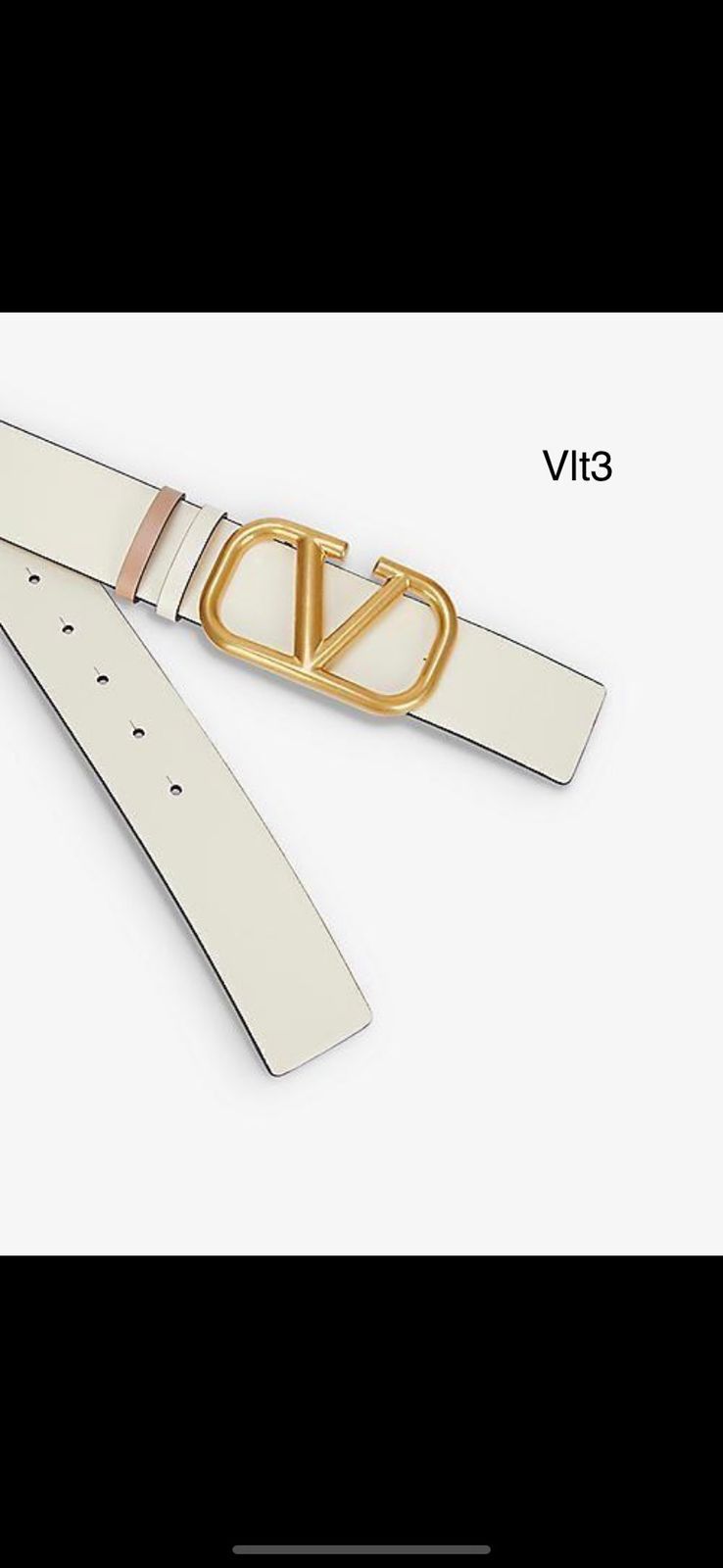 Valentino VLogo Signature Ivory Belt