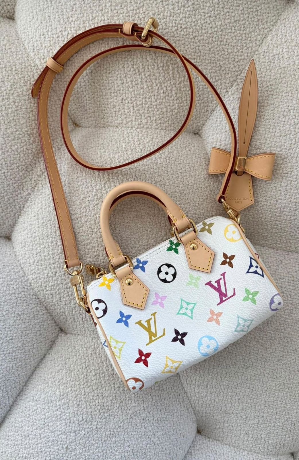 LOUIS VUITTON Nano Multicolor Bow Bag