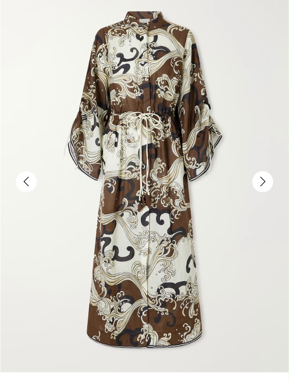 ALEMAIS Printed Shirt Dress