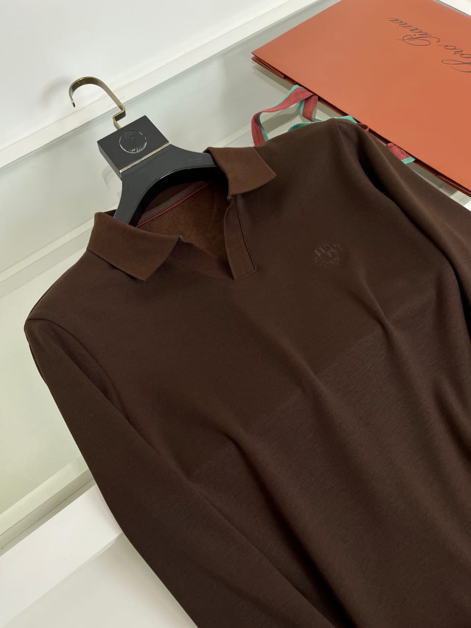 Loro Piana Men's Long-Sleeve Polo Shirt