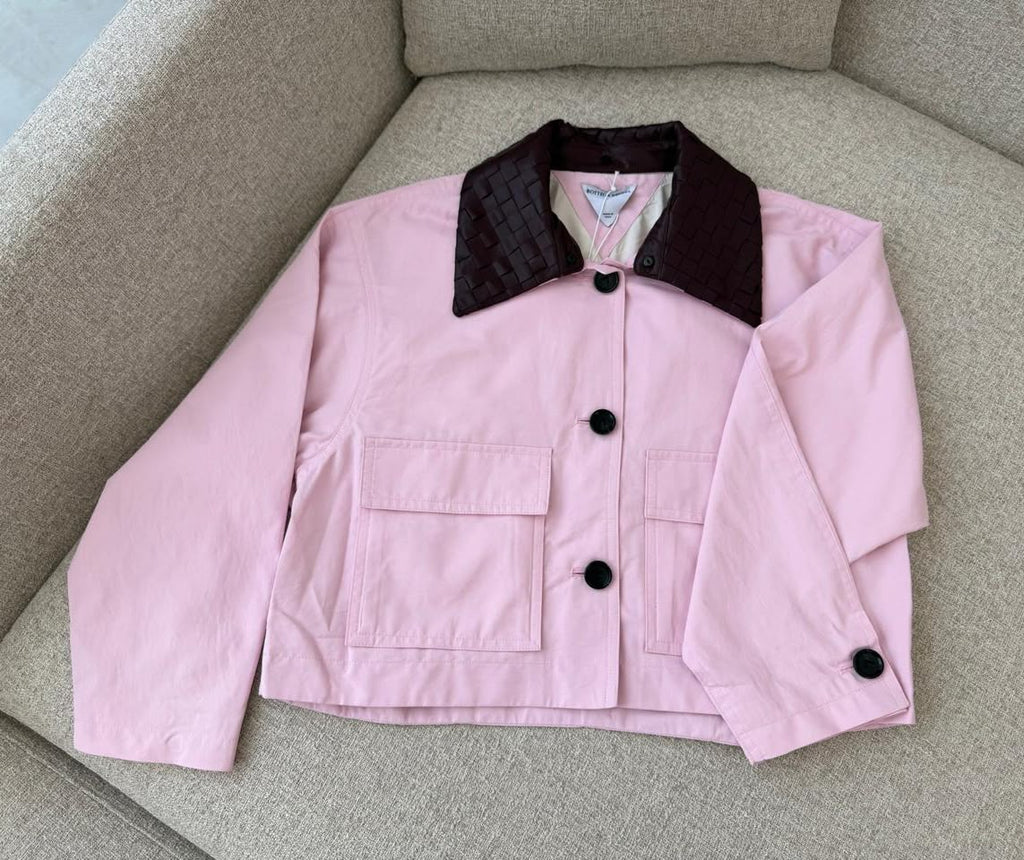 Bottega Veneta Pink Canvas Jacket