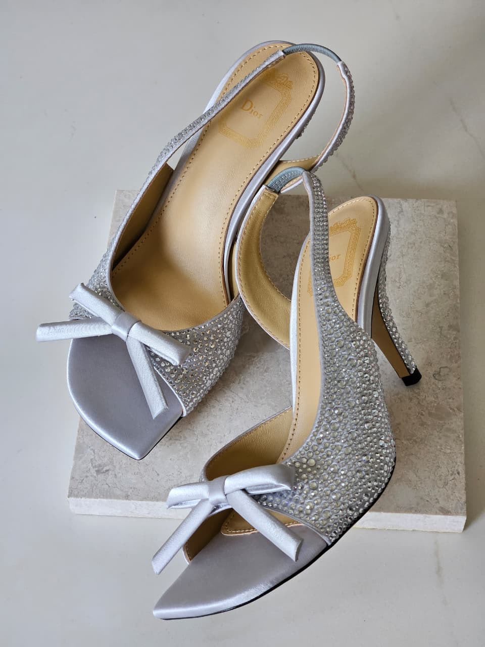 Dior Crystal-Embellished Slingback