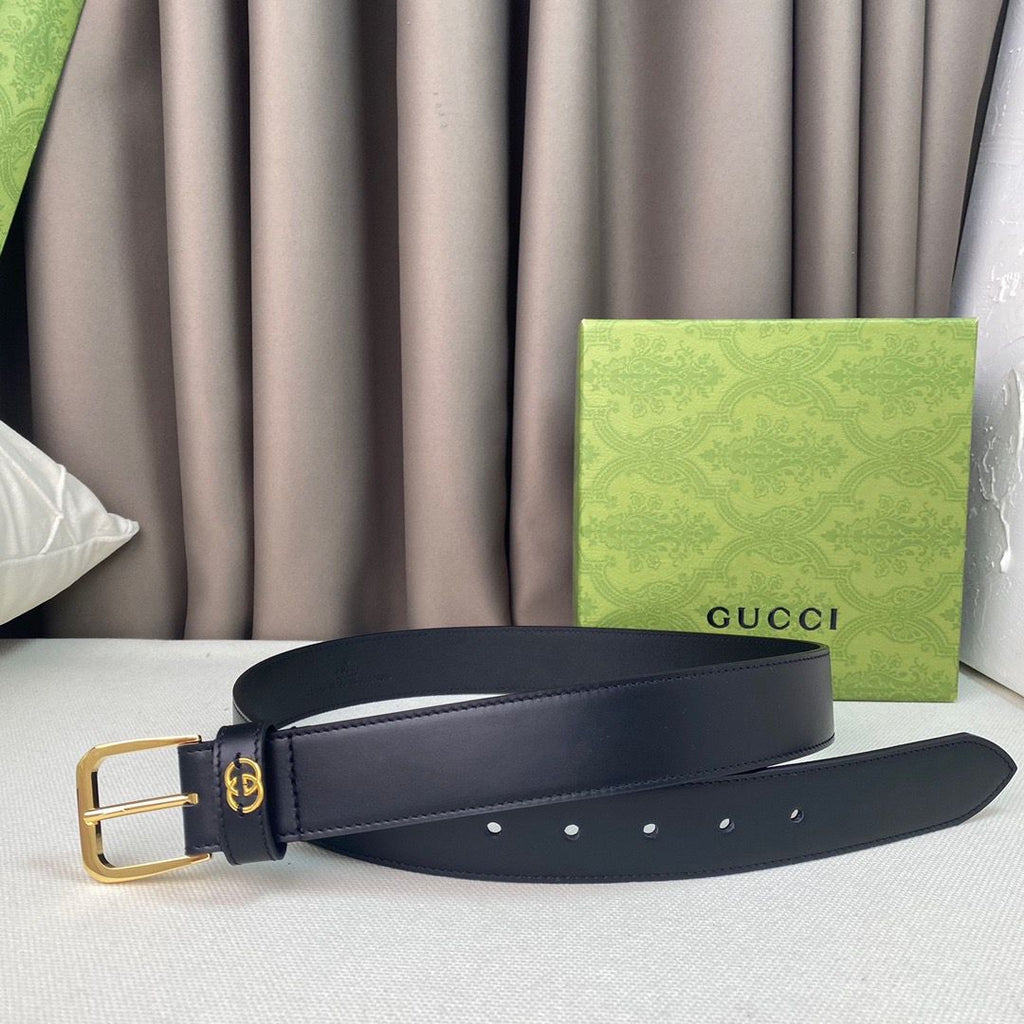 Gucci Interlocking G Leather Belt