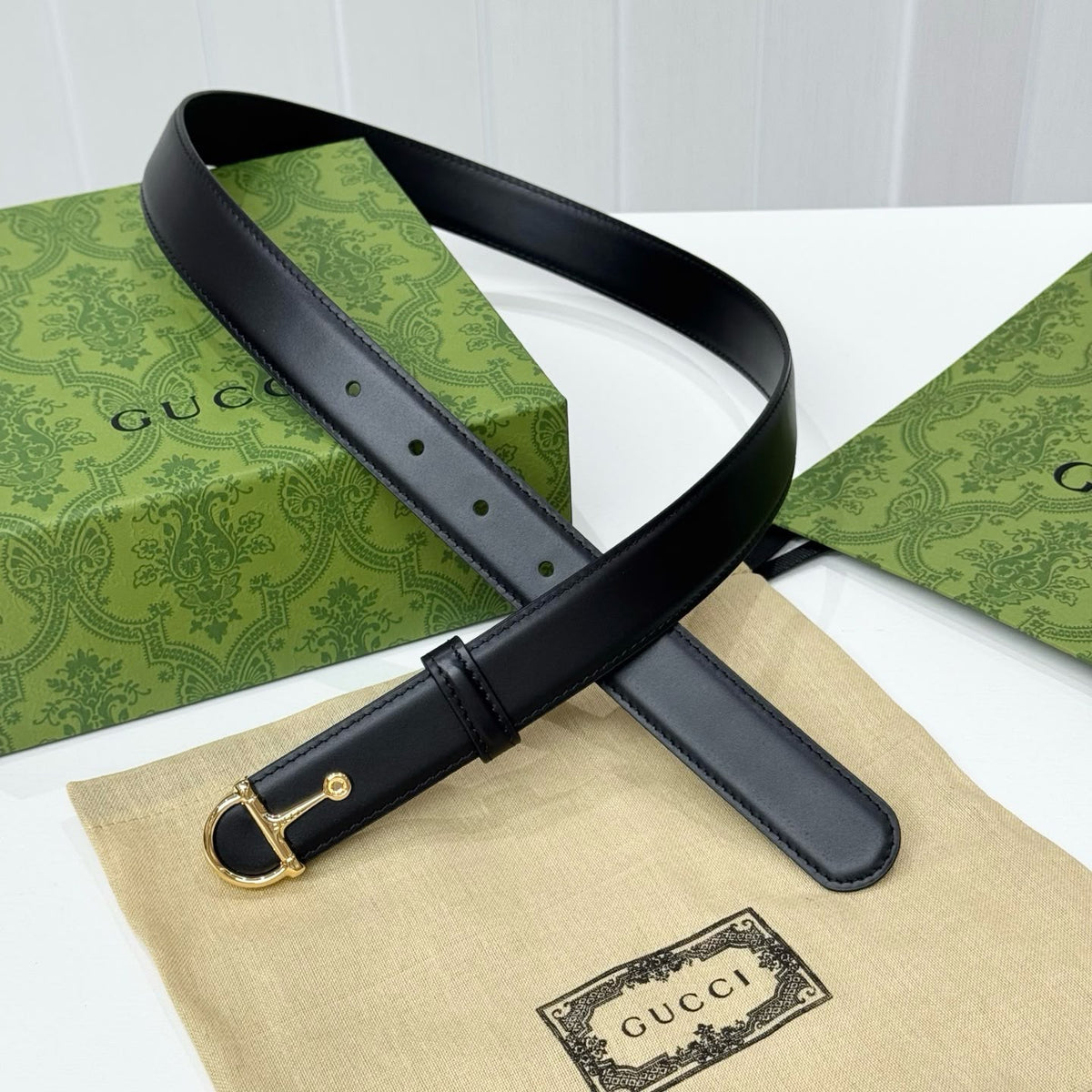 Gucci Horsebit Leather Belt