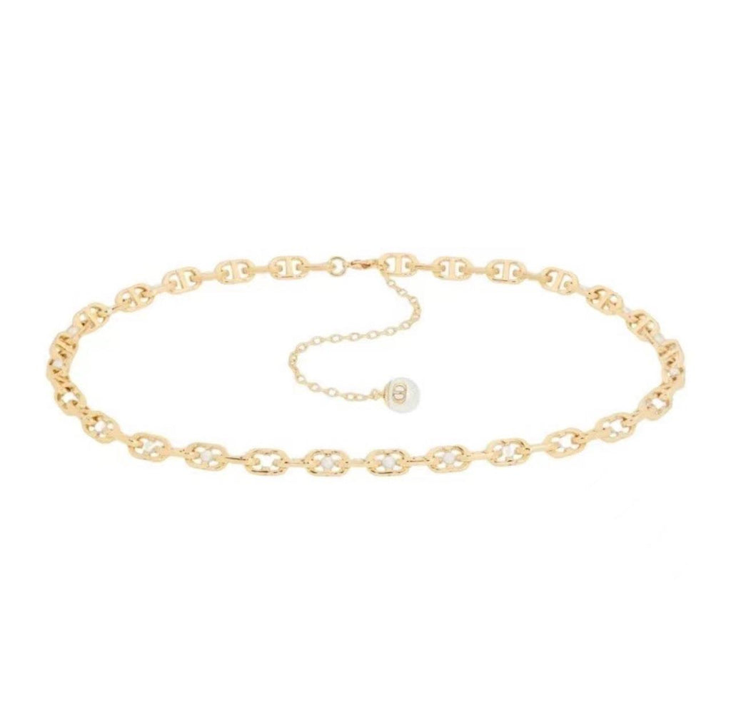 Dior CD Pearl Chain Belt