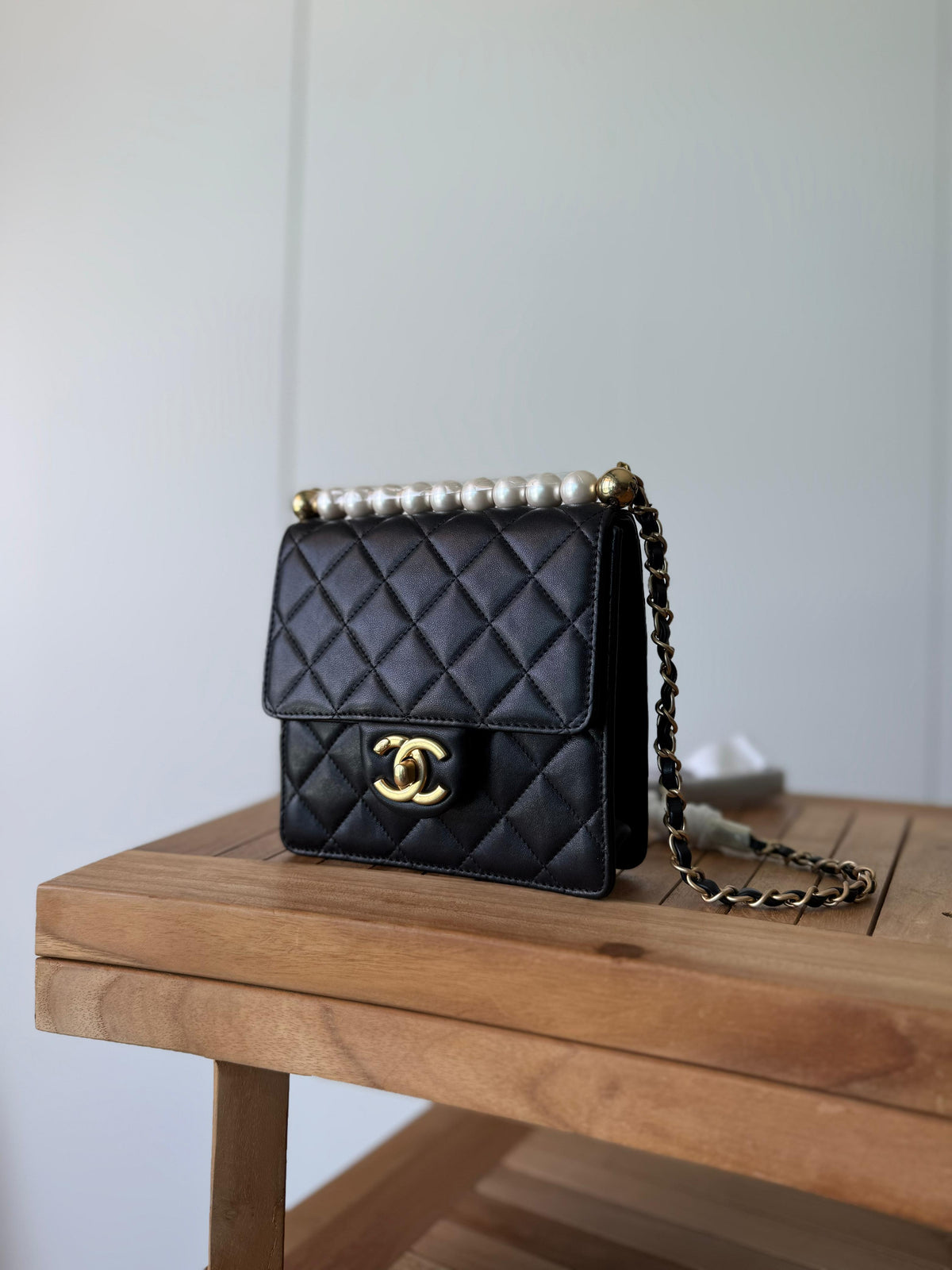Chanel Classic Flap / Pearl Crush Bag