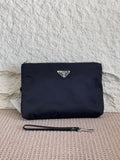 Prada wide logo Wrist Clutch