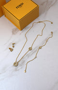 Fendi F Is Fendi Crystal Jewelry Set