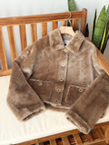 Chanel Faux Fur Shearling Short Jacket